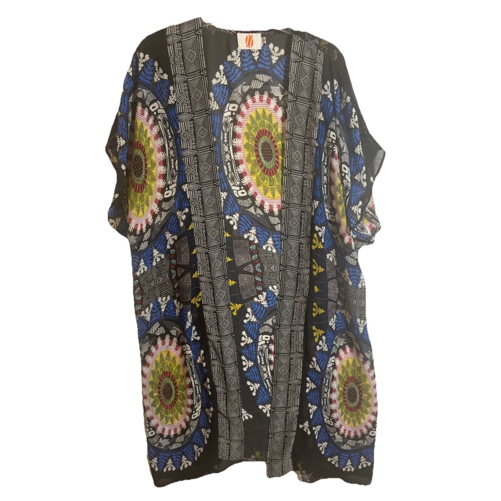 ZZ Caftan Size S Wrap Bohemian Boho Swim Cover-up‎ Chiffon